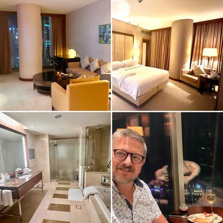 I got upgraded to a huge two room, two bathroom suite