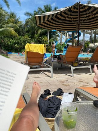 Near slide pool 