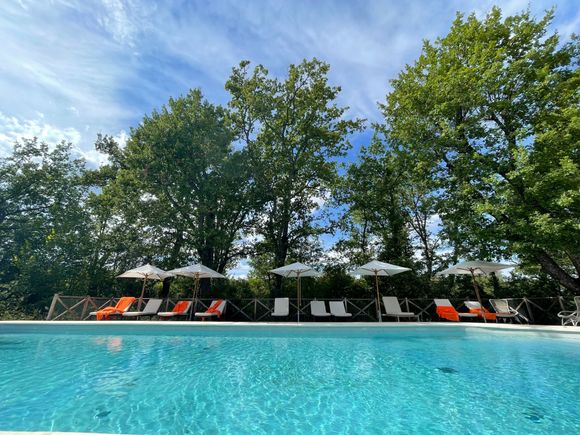 Outdoor heated pool