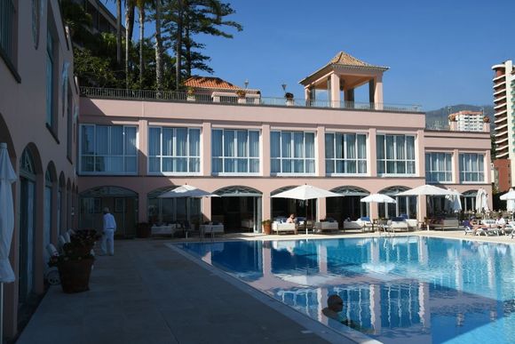 Main pool and breakfast area