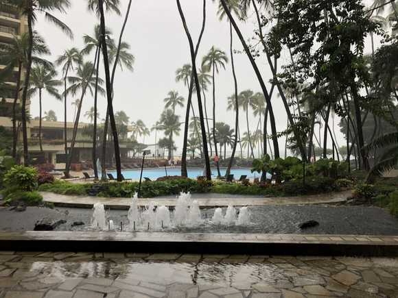 Record rain still coming down.