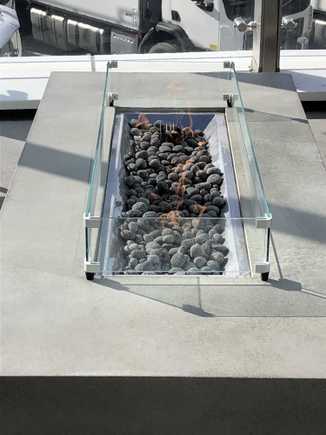 Fire pit to stay a little warm on those Colorado chilly days.