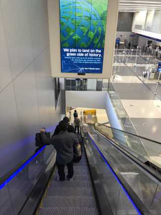 Then down to Baggage Claim 