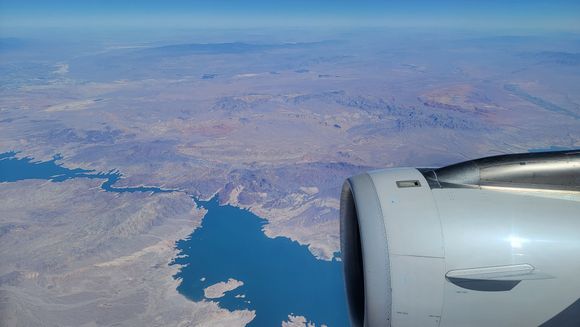 Lake Mead en route to LAX