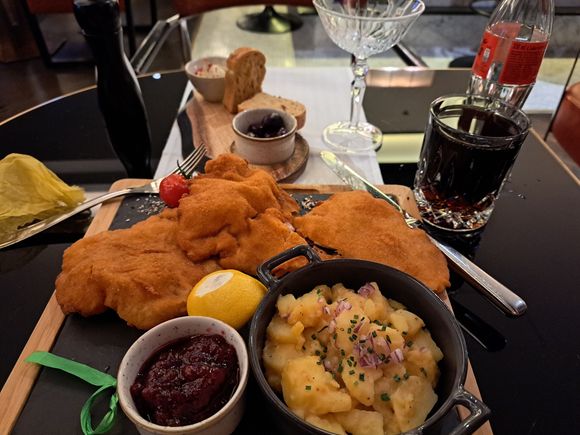 wiener schnitzel ( food was very good with good service)