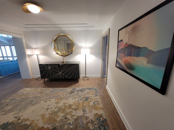 Entryway between the living area and the master bedroom