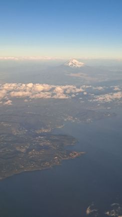 Another view of Mt Fuji as we crossed the coastline