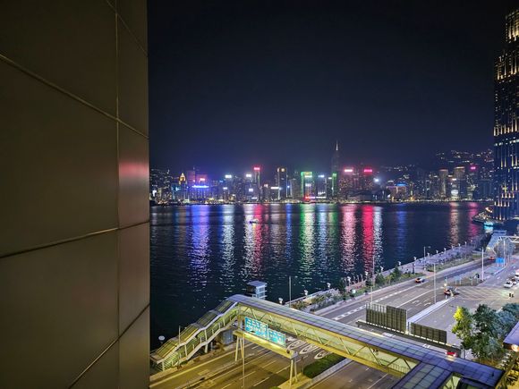 View from room at night