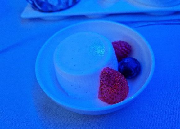 Dessert: coconut milk sort of panna cota (my favourite)
