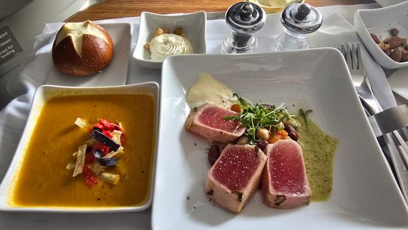 Tortilla Soup and Seared Tuna