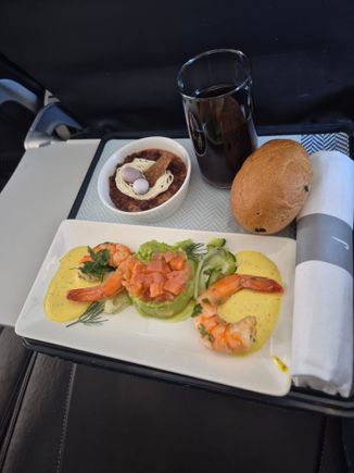 Meal on this short flight. Was tasty