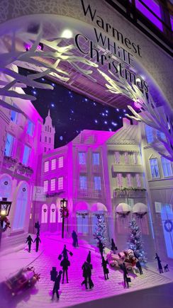 Window display at Hankyu department store ( they also had a christmas market on the 9th floor but did not get round to it)