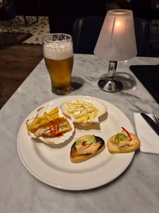 The chicken with fries was really good