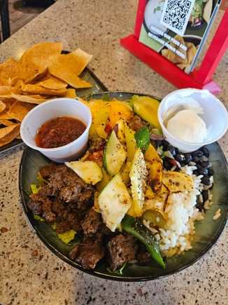 A deconstructed burrito at Kona
In BWI was quite tasty 