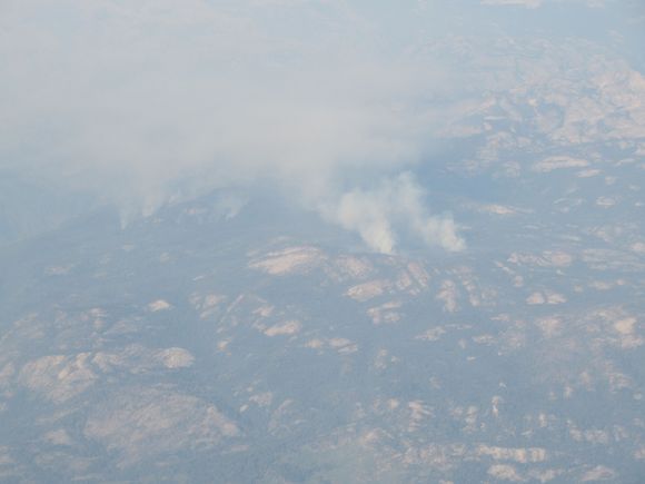 Smoke from fire
