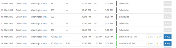 Schedule....