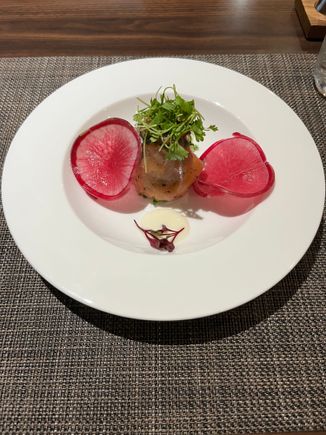 Gravalax starter which was excellent. 