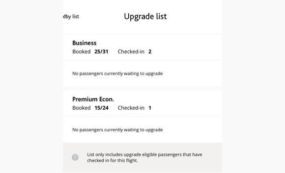How does the waitlist work?  Does clearance only happen at the gate after check-in?