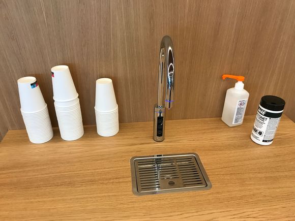 Water + clean wipes