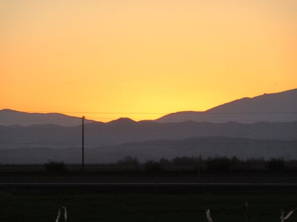 Sunset 4th February 2018 Willows, California