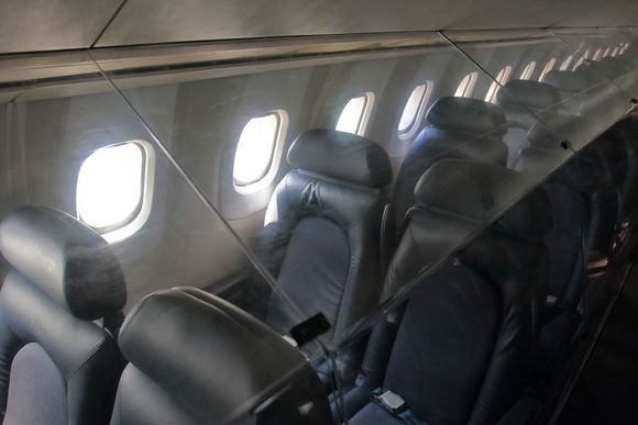 Concorde seating sealed away as a museum exhibit (although I used to have lunch breaks on a few that can be found at Waterside!)