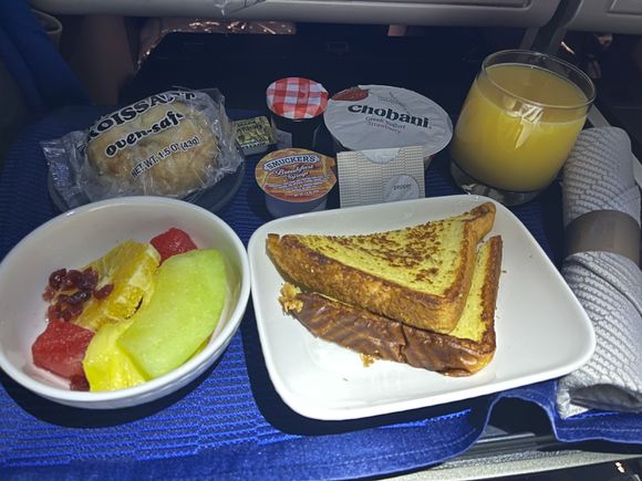French toast not bad but that “breakfast syrup” tries to ruin it