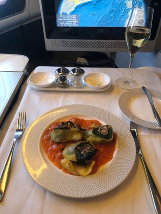 Spinach and mushroom rotolo (light meal)