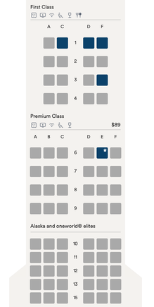 Flight 41 seat map