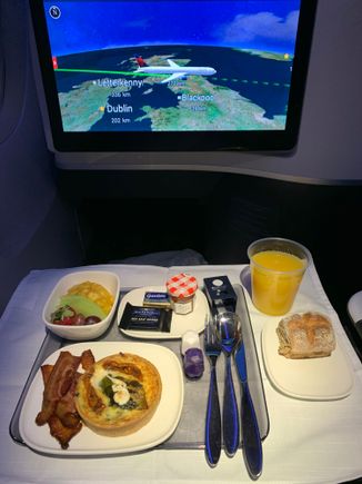 Breakfast with choice of hot dish or cold (granola, yogurt); same meal as pre-Covid