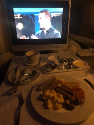 Full English - best course of the flight. 