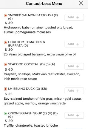 Western and Asia options are main meals 