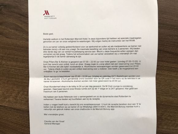 The Covid19 service letter