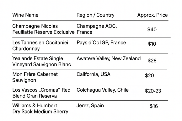 GPT-aggregated wine list. I couldn’t figure out how to successfully fix the formatting / typos! 