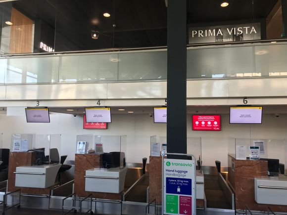 Above the BA check in is the lounge
