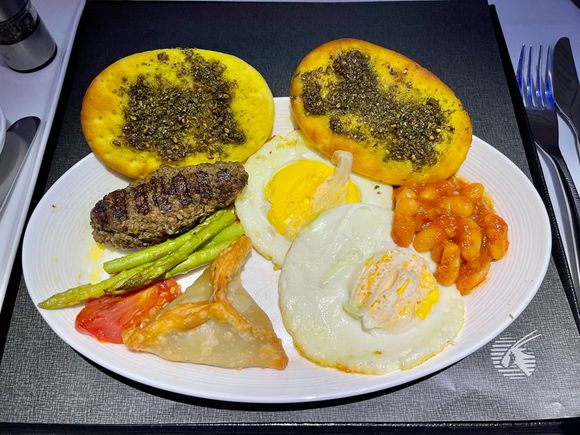 Qatari spiced beef kofta with fried egg