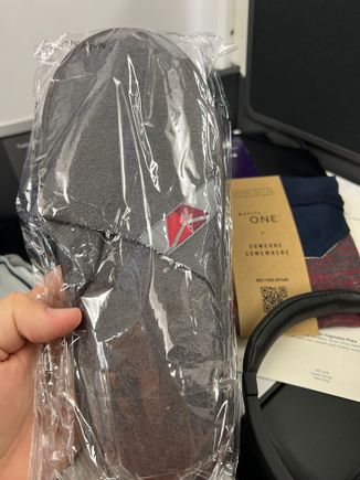 Never remember getting slippers but it has been a year since my last Delta One flight