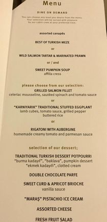 I went for the meze and the lamb/eggplant 