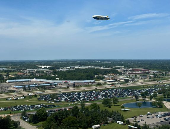 View out over Oshkosh Wittman Regional Airport