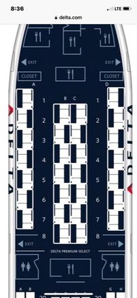 The dark vertical strip next to each seat represents the side the shelf and extra workspace is.  If you are right handed and want to work during the flight, you might want to choose a seat with the dark strip on the right.
If your seat is next to the suite door, then you will also get extra shelf space and a storage area underneath.