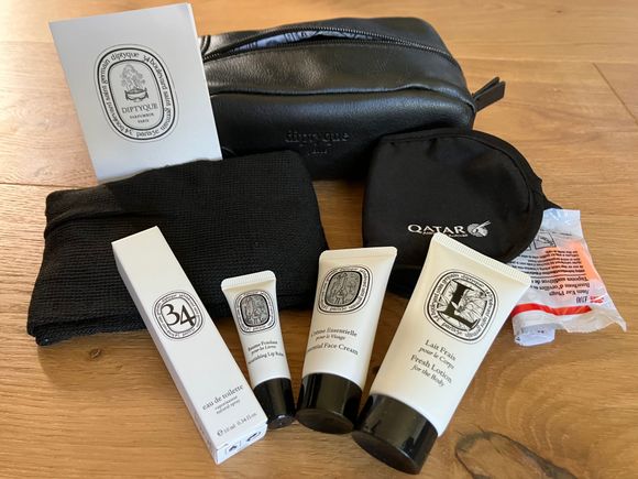 The entire contents of the amenity kit