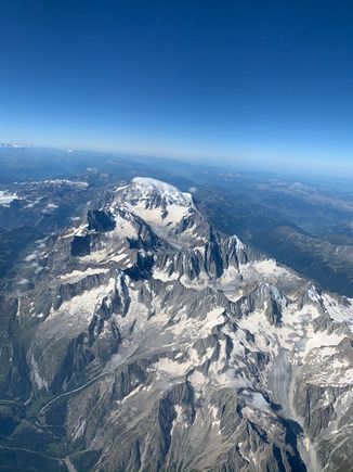 Flying out of MXP for JFK - over the Alps