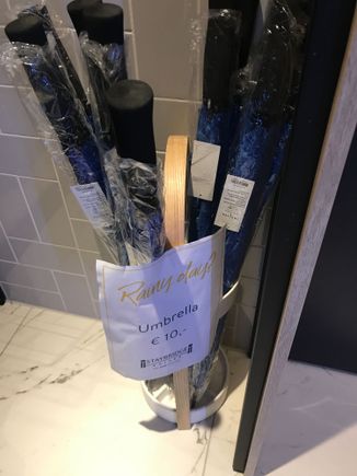 The umbrella is not free