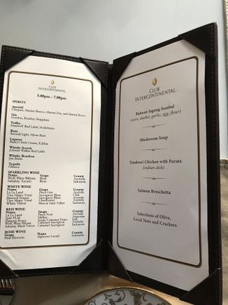 Drinks & menu offering