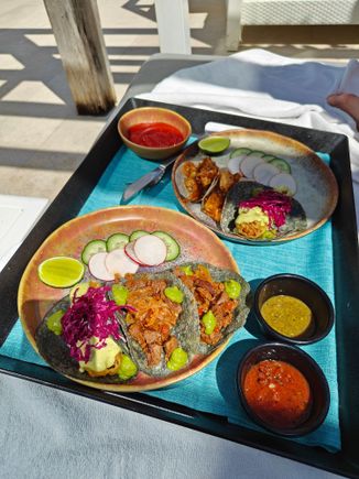 Poolside food