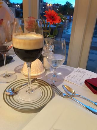 Spanish coffee with real fresh cream 
(Not from a spraycan)