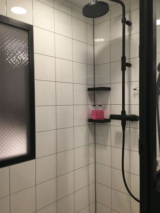 Shower room; no tub. 