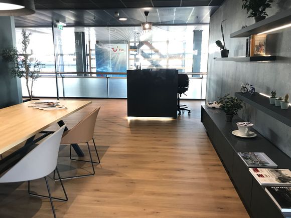 Looking towards reception