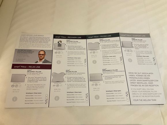 YAY: hotel offers pillow menu!