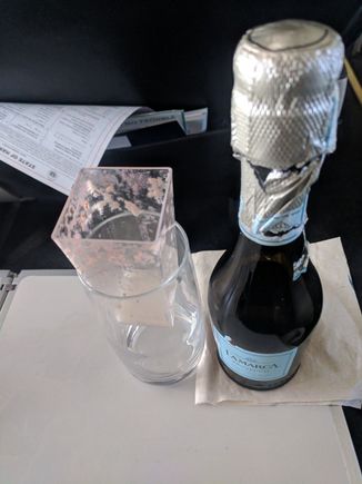 No less than 90 minutes after I was done, no passthrough, the garbage just sat.  