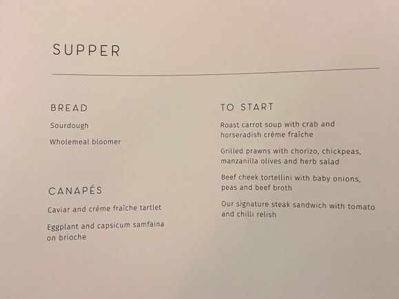 QF2 food menu